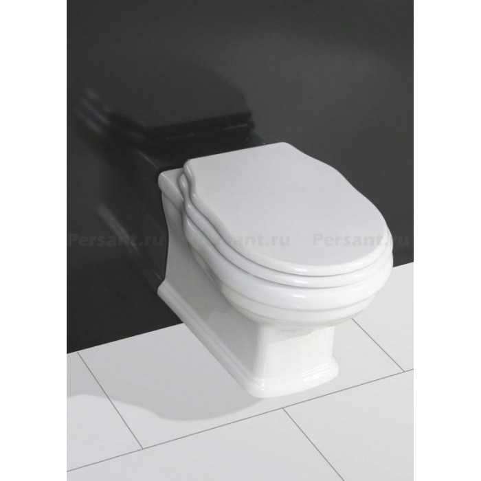 Подвесной унитаз BelBagno BOHEME BB115CH безободковый, белый