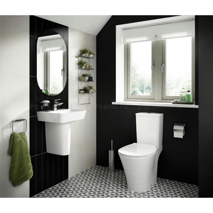 Напольный унитаз Ideal Standard Connect Air E009701 со смывом Aquablade