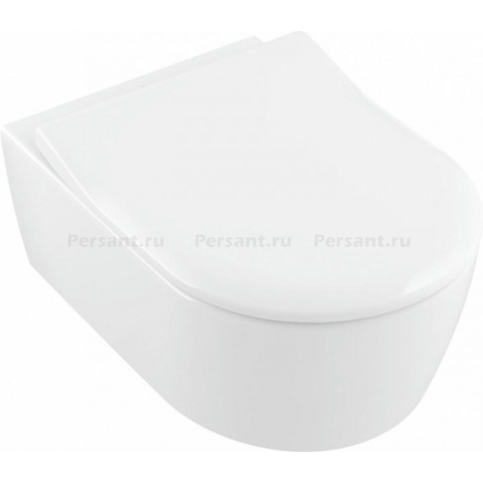 Подвесной унитаз Villeroy&Boch Avento 5656RS01 безободковый с сиденьем микролифт