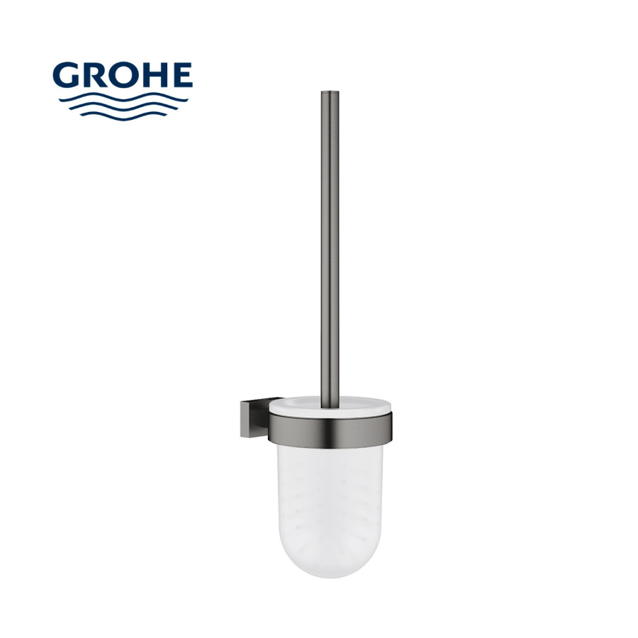 GROHE Essentials Cube 40513AL1 Ёршик для унитаза, настенный (темный графит - шлифованный)