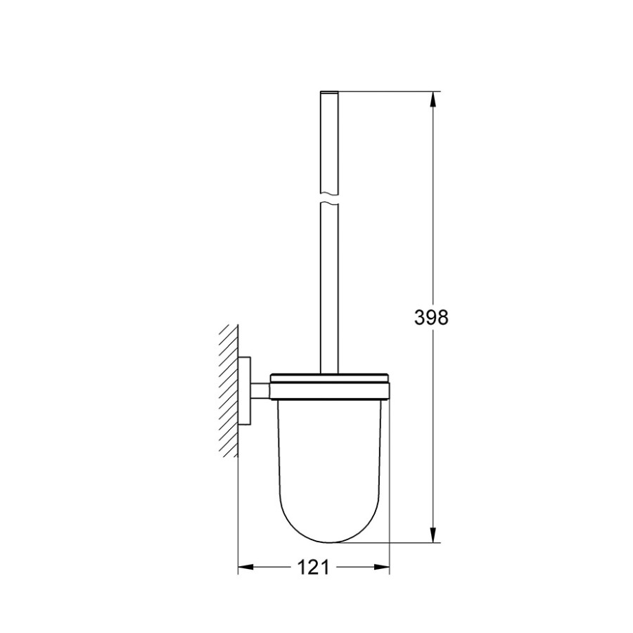 GROHE Essentials 40374DL1 - Ершик для унитаза (теплый закат - шлифованный)