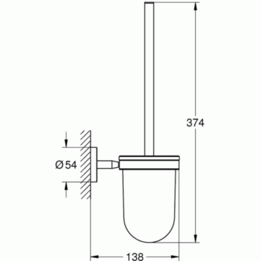 Туалетный ершик 40463001 GROHE Bau Cosmopolitan