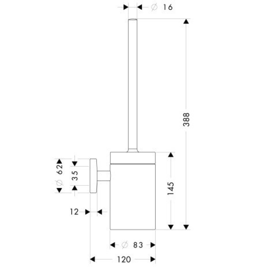 Ершик для унитаза 40522000 Hansgrohe Logis