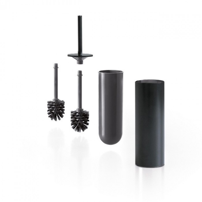 INDA My Love AV014BNE Ёршик для унитаза напольный | настенный (чёрный матовый)