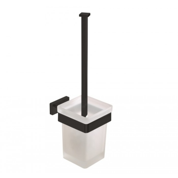 INDA Lea A18140NE21 Ёршик для унитаза подвесной (чёрный матовый)