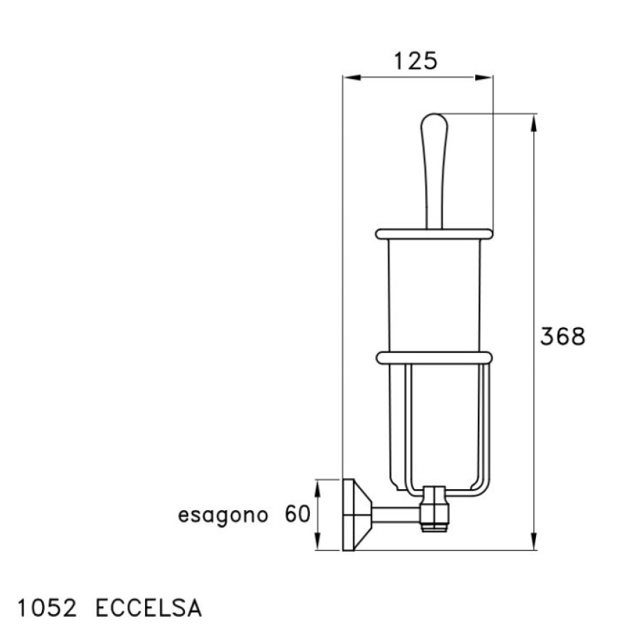 Stella Eccelsa EC 10017 CR00 Ершик для унитаза