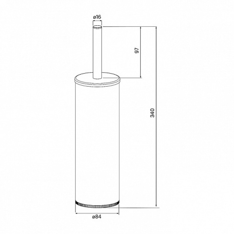 IDDIS Optima Home BRUBR0i47 Ёршик для унитаза напольный (хром сатин)