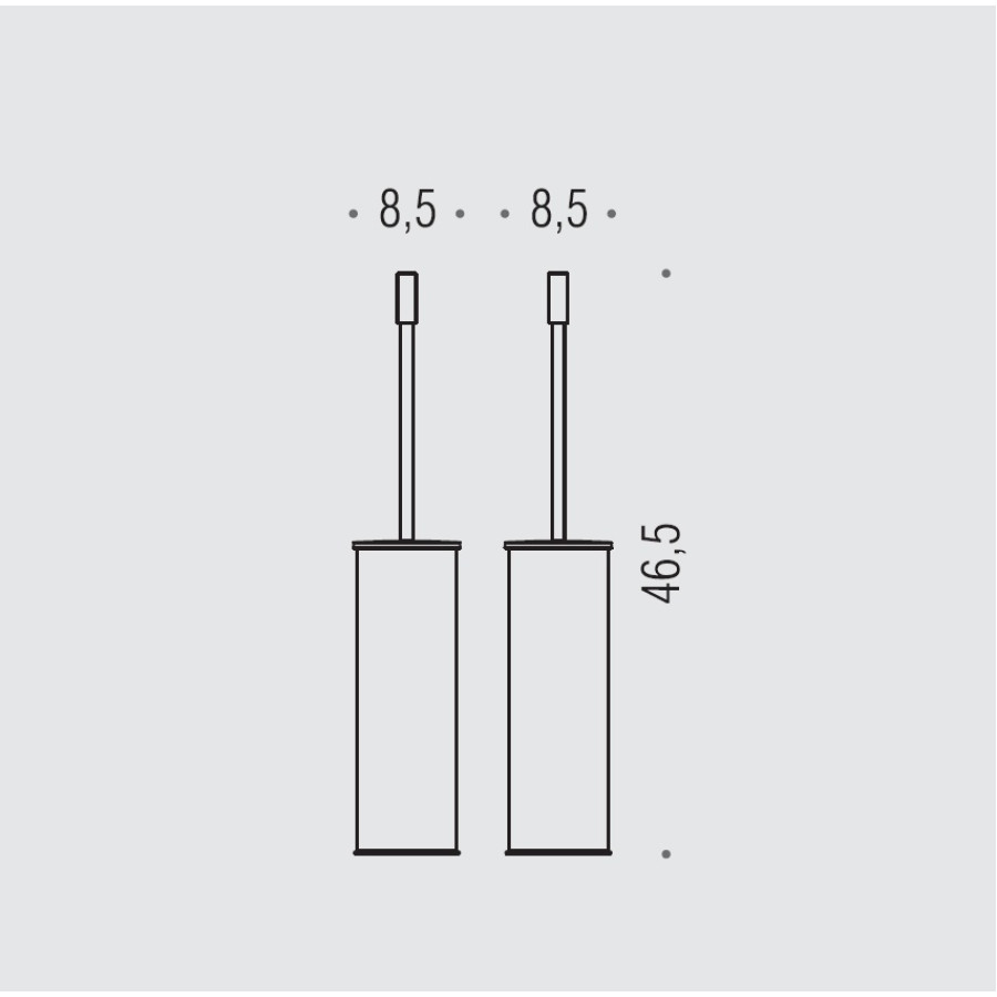 Colombo Design Plus W4960 Ерш для унитаза - напольный (хром)