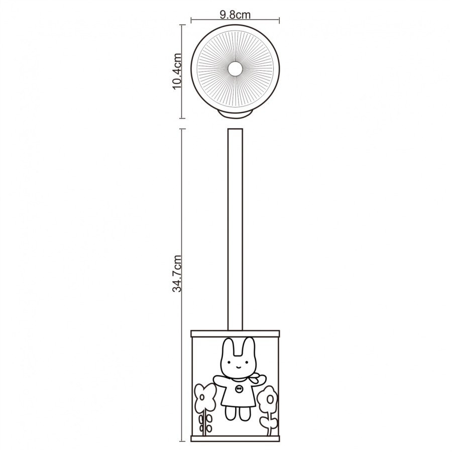 WasserKRAFT Ammer K-6427 Ёршик для унитаза напольный (розовый)