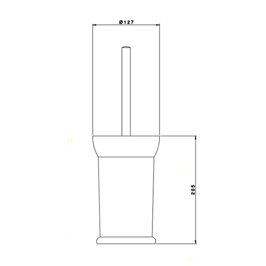 Nicolazzi Classica 1491BZ Ёршик для унитаза напольный (бронза)