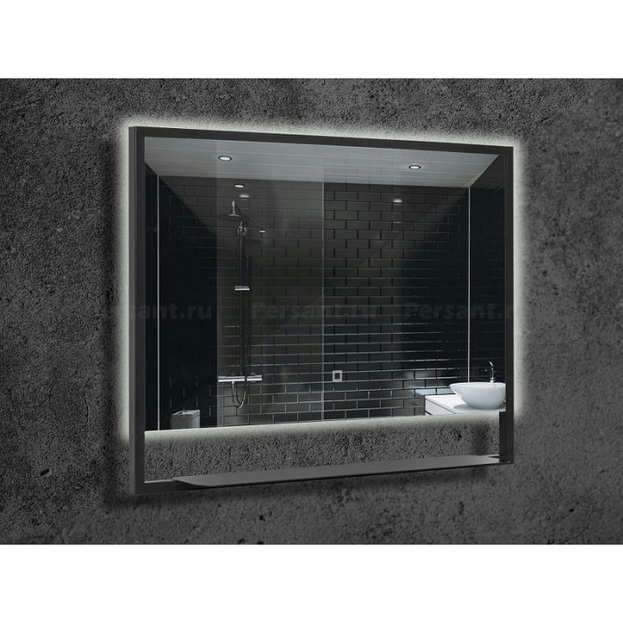 Зеркало Boheme Armadi Art Vallessi 80 551/2 с подсветкой Антрацит с сенсорным выключателем