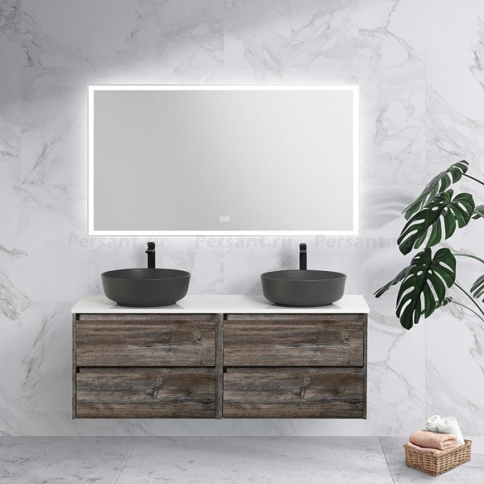 Зеркало BelBagno 140x80 SPC-GRT-1400-800-LED-TCH-WARM с подсветкой и антизапотевателем