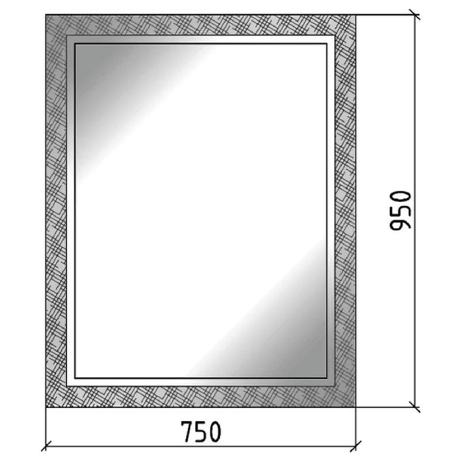 Зеркало Boheme Armadi Art Linea 75 535 Серебро