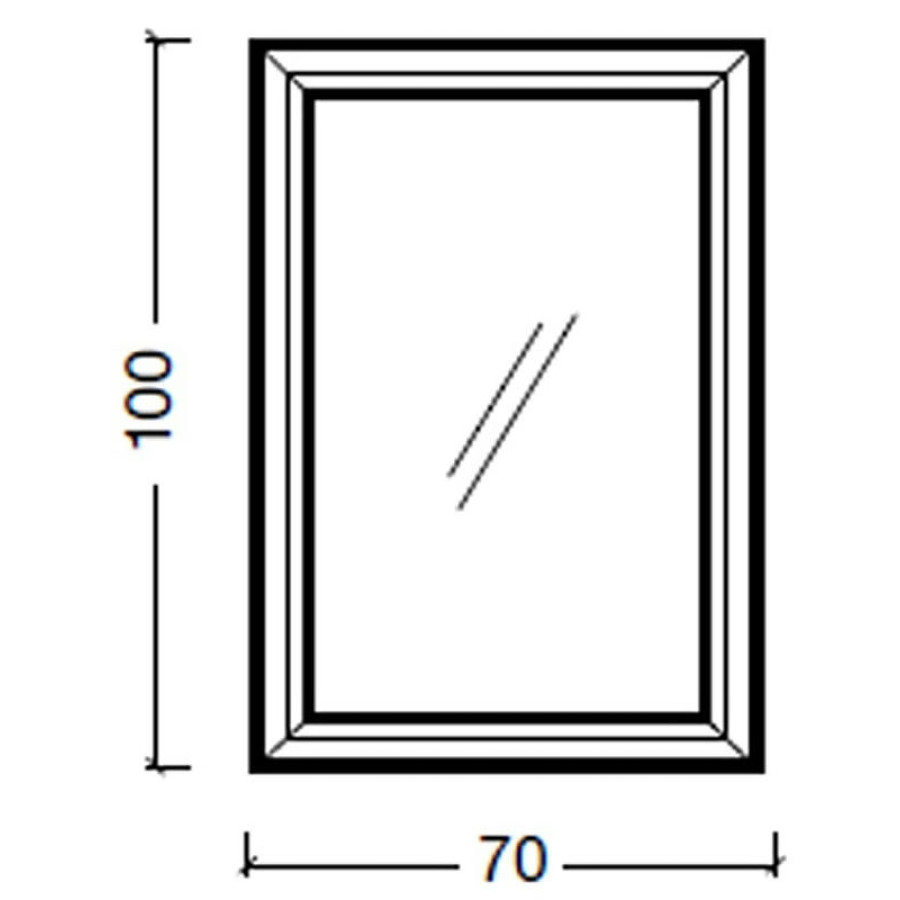 Зеркало Boheme Armadi Art Terso 70 556 с подсветкой Золото