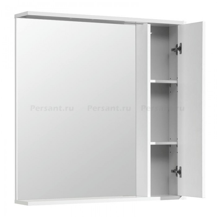 Зеркало со шкафом Aquaton Стоун 80 R 1A228302SX010 с подсветкой, белый