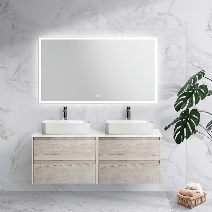 Зеркало BelBagno 140x80 SPC-GRT-1400-800-LED-TCH-WARM с подсветкой и антизапотевателем