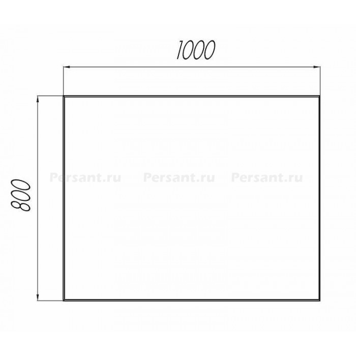 Зеркало Aquaton Брук 100 1A200302BC010 прямоугольное