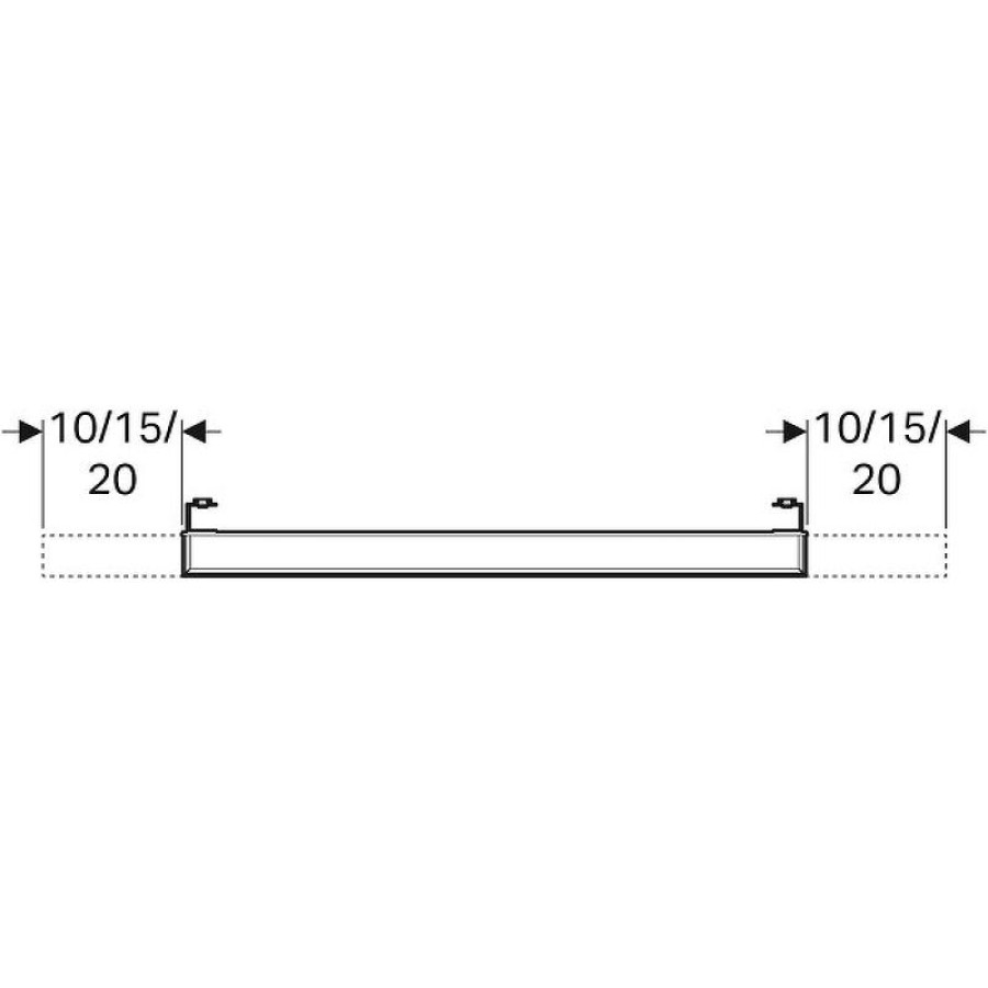 Зеркало Geberit iCon 90 840790000 с подсветкой Хром