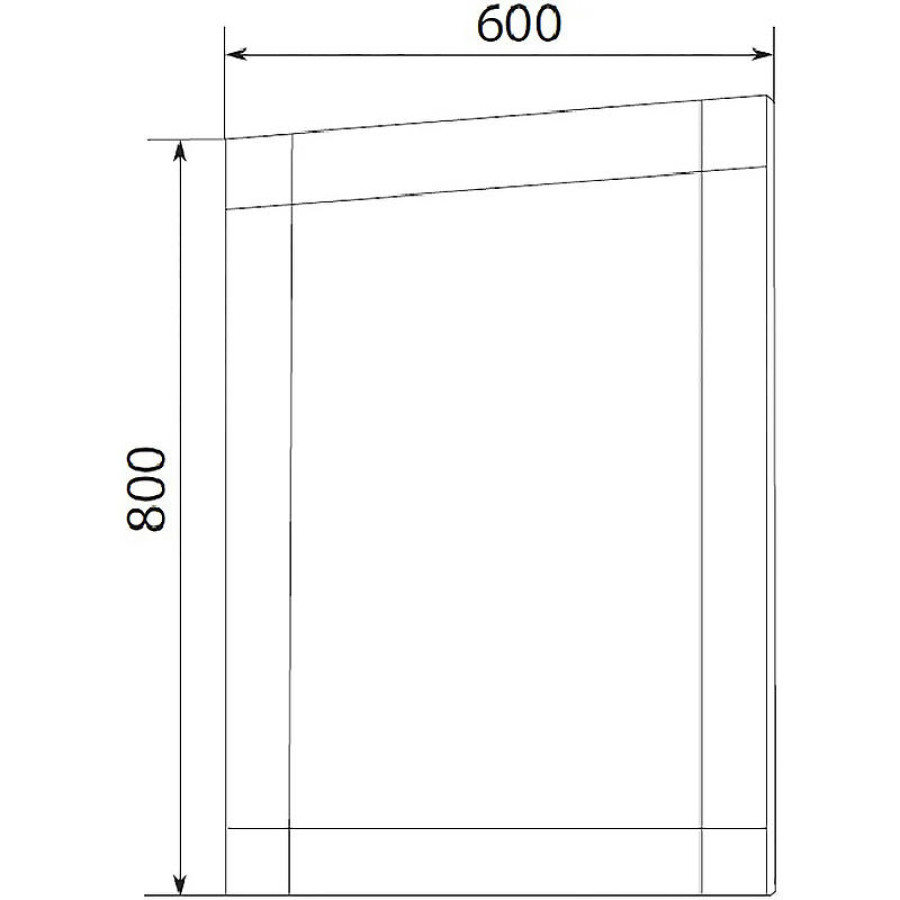 Зеркало Marka One Glass 60x80 У73243 с подсветкой Onyx