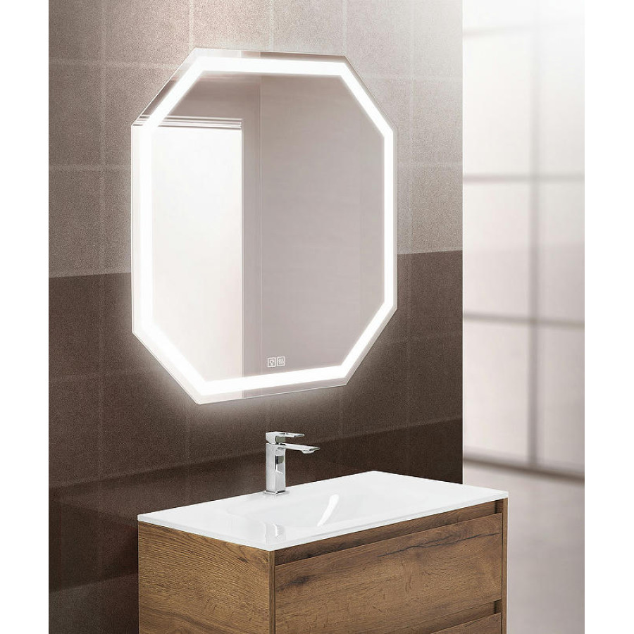 Зеркало BelBagno 80 SPC-OTT-800-800-LED-TCH-WARM с подсветкой с подогревом с сенсорным выключателем