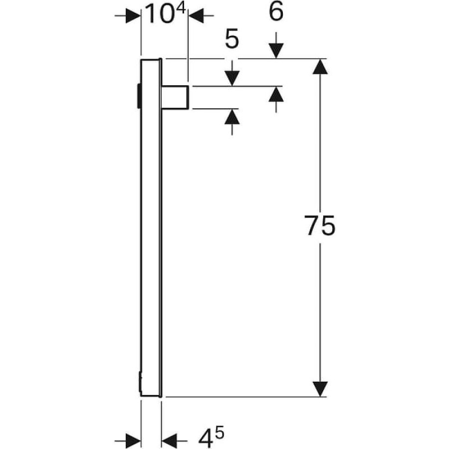 Зеркало Geberit iCon 90 840790000 с подсветкой Хром