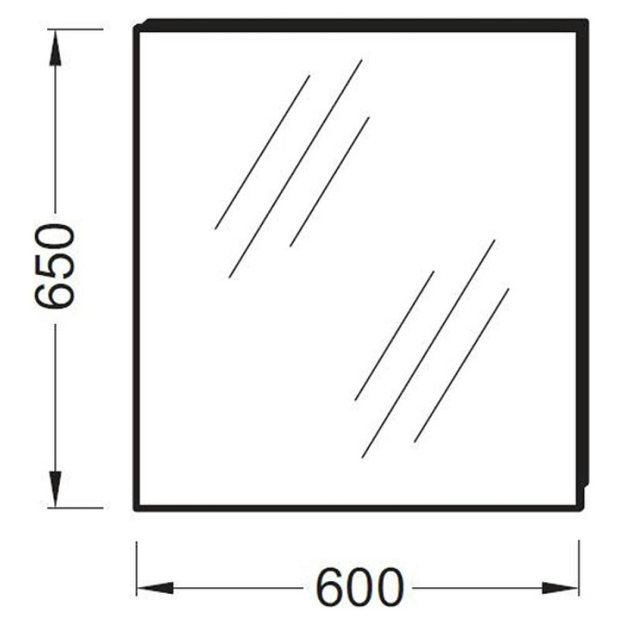 Зеркало Jacob Delafon Odeon Up 60 EB1080-NF подвесное