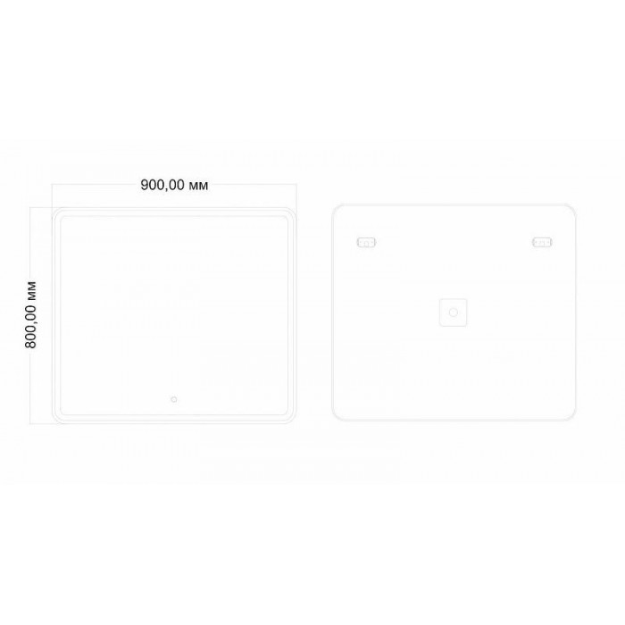 Зеркало Art&Max Vita AM-Vit-900-800-DS-F с подсветкой с сенсорным выключателем