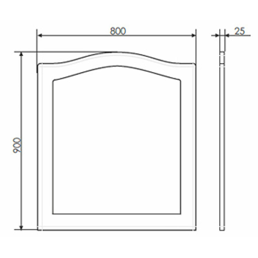 Зеркало Comforty Монако 80 00003129893 Белое