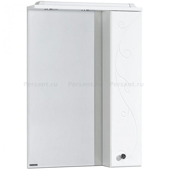 Зеркало со шкафом Aquaton Лиана 65 1A166202LL01R с подсветкой Белое