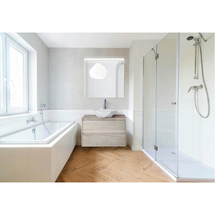 Зеркало BelBagno Uno 80x80 SPC-UNO-800-800-TCH с подсветкой с сенсорным выключателем