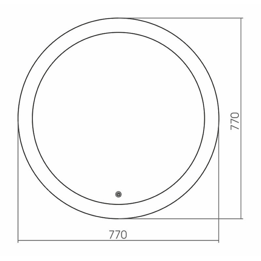 Зеркало Grossman Cosmo 77 9D770 с подсветкой с сенсорным выключателем