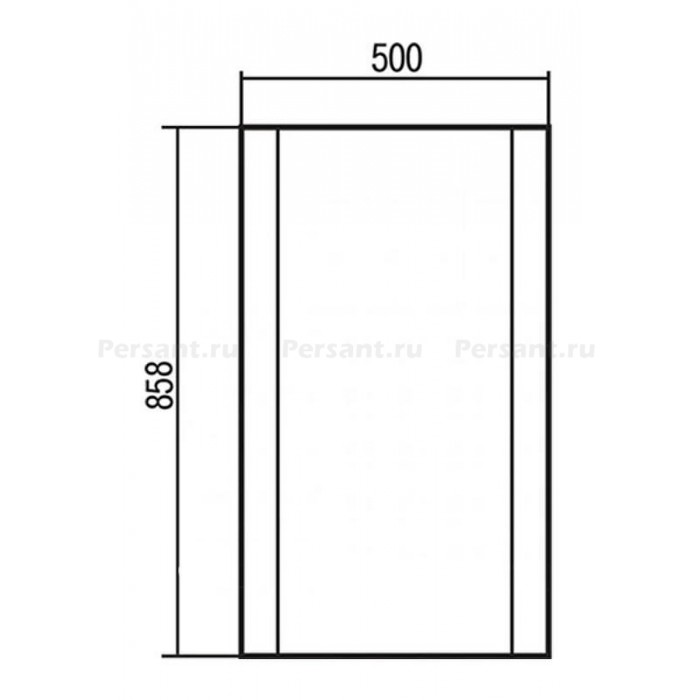Зеркало Aquaton Ария 50 1A140102AA010 Белое