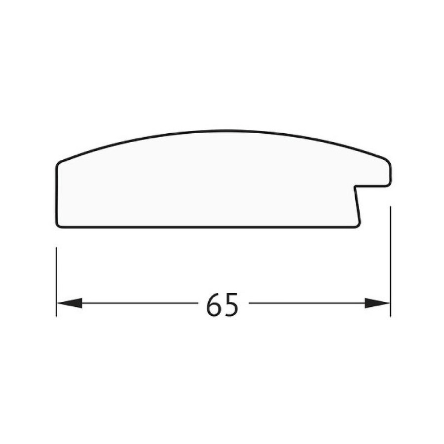 Зеркало Evoform Definite 76х76 BY 1029 в багетной раме - Орех 65 мм