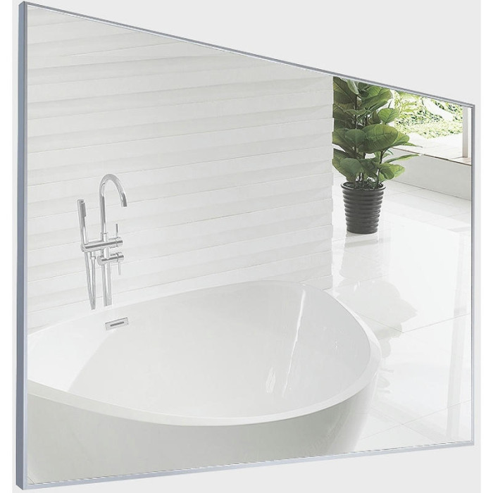 Зеркало BelBagno 120x80 сатин SPC-AL-1200-800 в алюминиевой раме