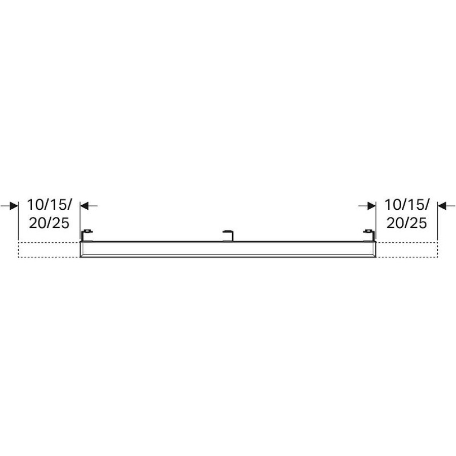 Зеркало Geberit iCon 120 840720000 с подсветкой Хром