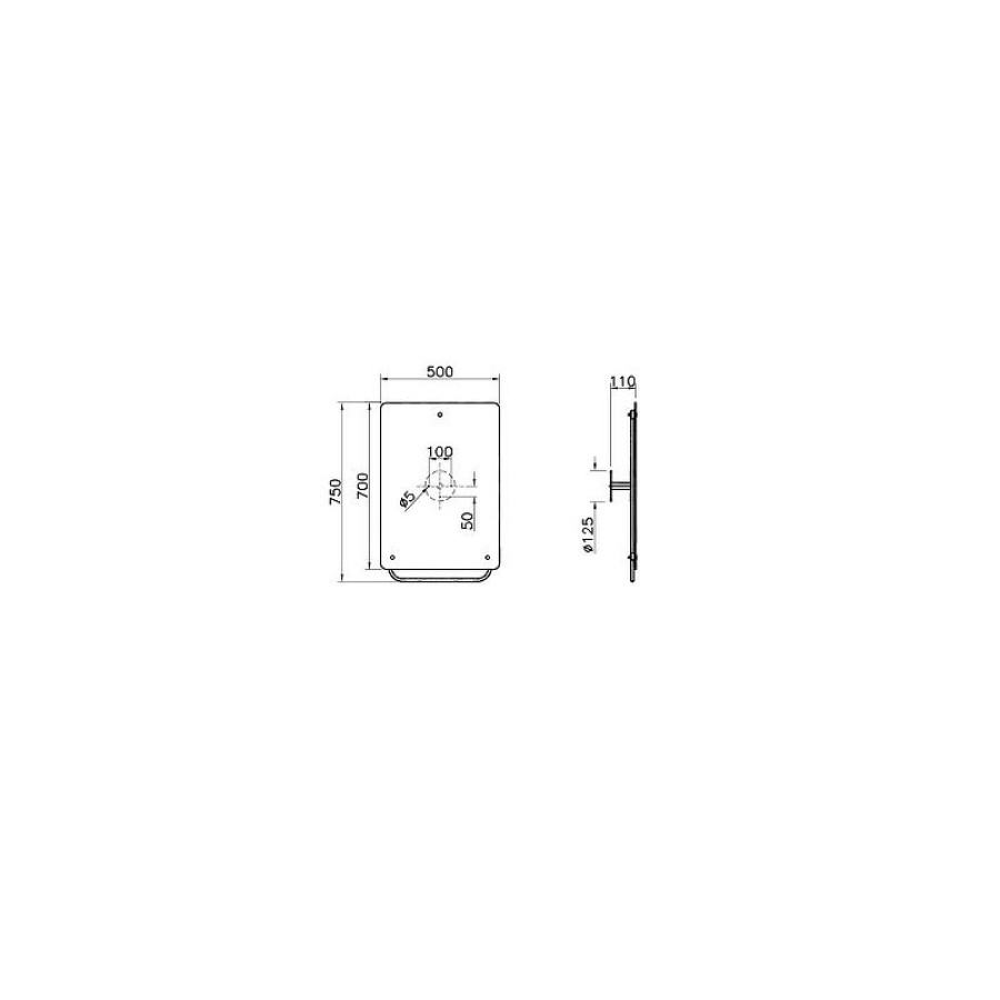 Зеркало Vitra Special Needs 50 A44002 (320-1131) Хром