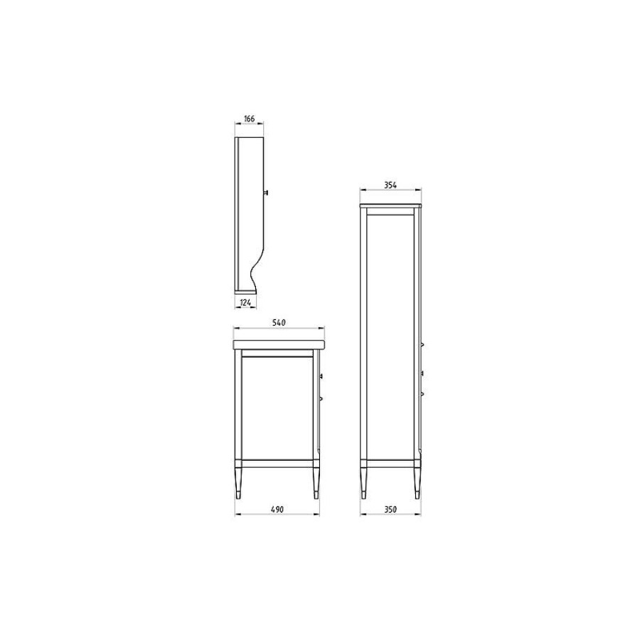 Зеркало ASB-Woodline Гранда 80 11481 Grigio