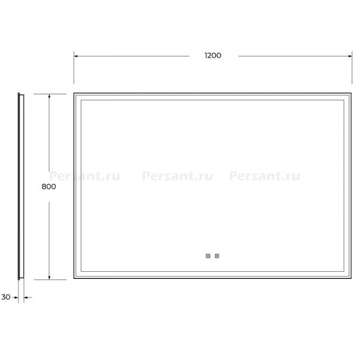 Зеркало BelBagno 120x80 SPC-GRT-1200-800-LED-TCH-SND с подсветкой с голосовым управлением и подогревом
