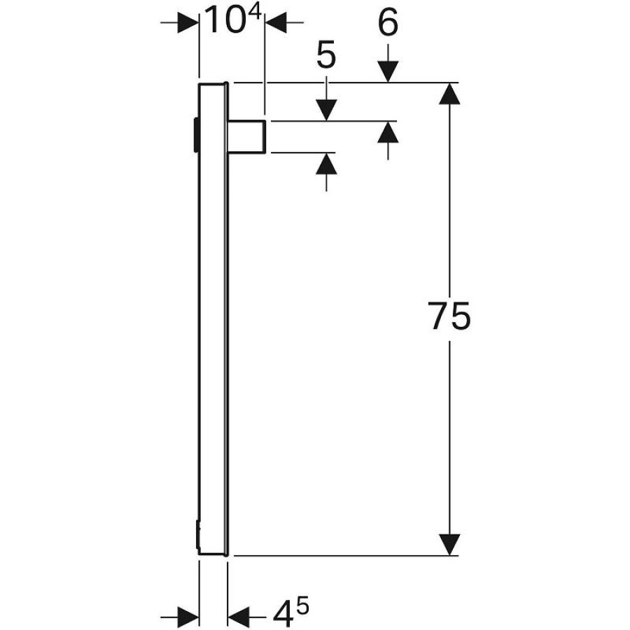 Зеркало Geberit iCon 120 840720000 с подсветкой Хром