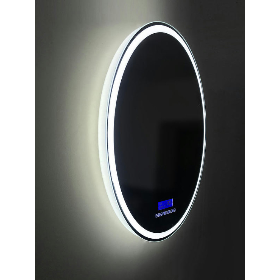 Зеркало BelBagno SPC-RNG-700-LED-TCH-RAD с подсветкой с сенсорным выключателем с bluetooth с термометром с радио