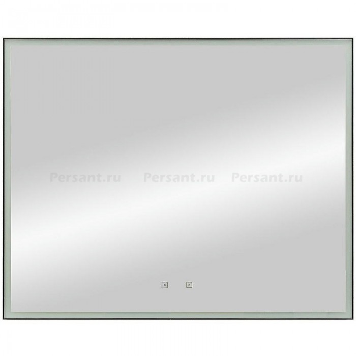 Зеркало Art&Max Arezzo AM-Are-1000-800-DS-FC-H-Nero с подсветкой с сенсорным выключателем Черное