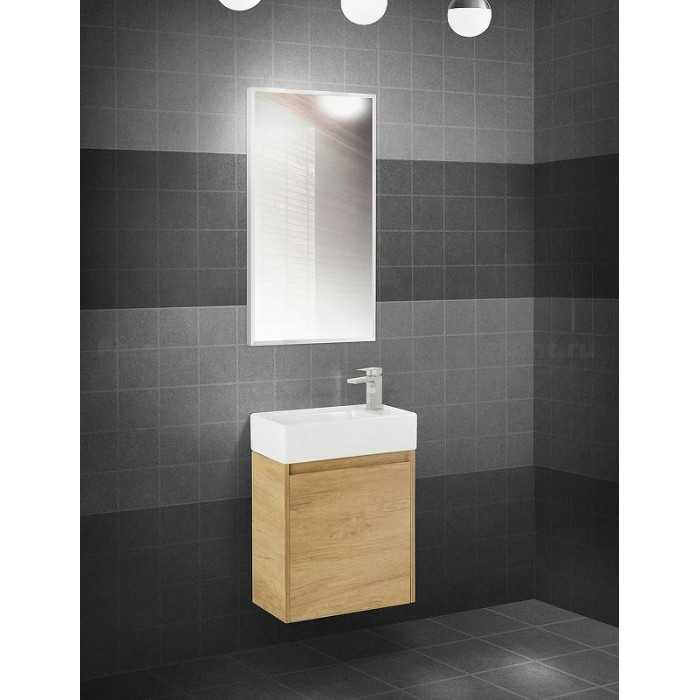 Зеркало BelBagno 50x90 сатин SPC-AL-500-900 в алюминиевой раме