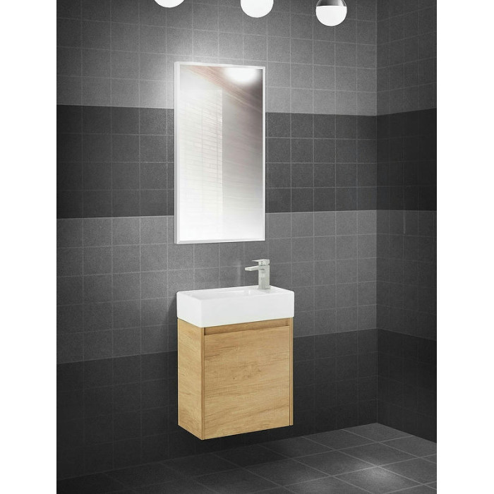 Зеркало BelBagno 50x80 сатин SPC-AL-500-800 в алюминиевой раме