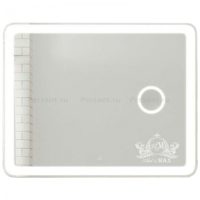 Зеркало Art&Max Latina AM-Lat-1000-800-DS-F-X3 с подсветкой с сенсорным выключателем