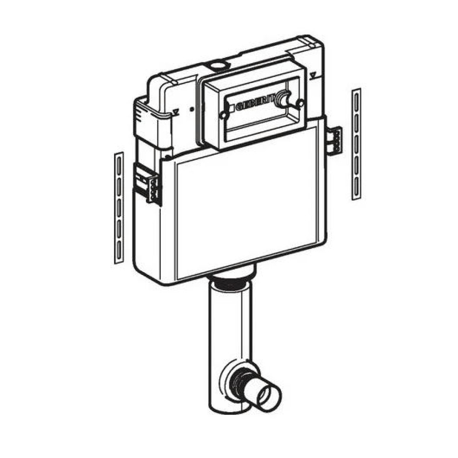 Скрытый бачок GEBERIT UP100 Delta 12 109.100.00.1