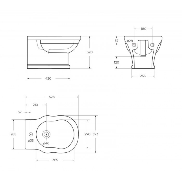 Биде подвесное BelBagno Boheme BB115BH