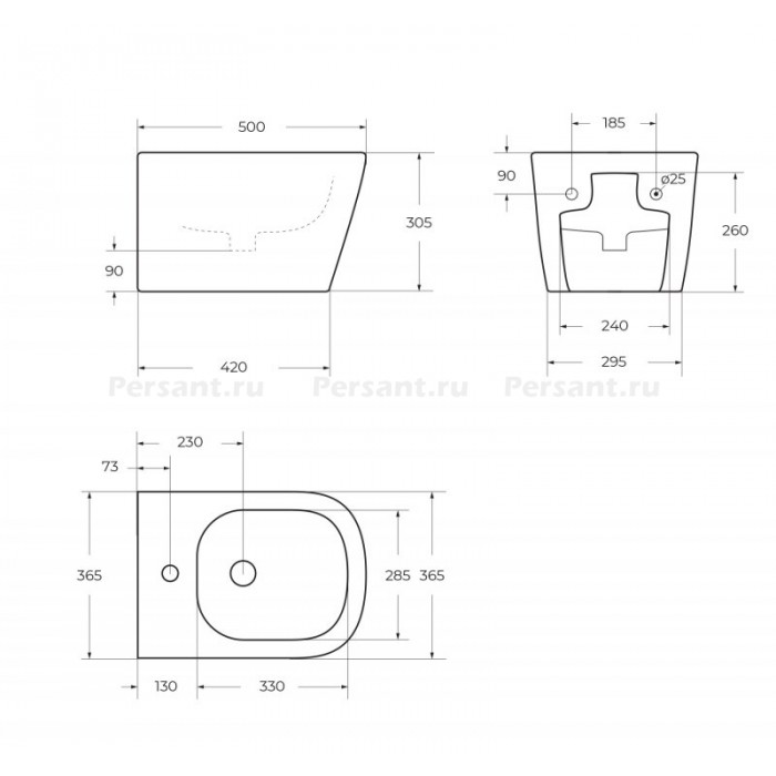 Биде подвесное BelBagno Albano BB120BH