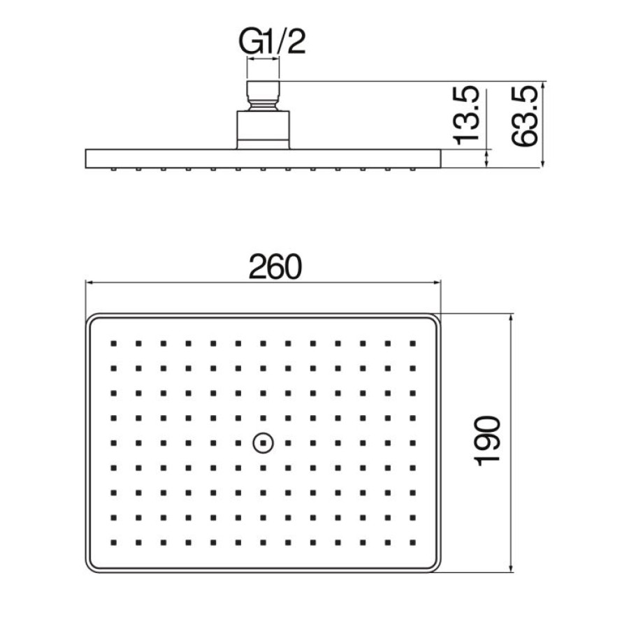 Верхний душ Nobili AD139/123CR