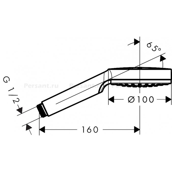 Душевая лейка Hansgrohe Crometta 1jet Mono 26331400 хром