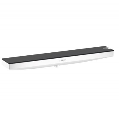 Держатель для душа Hansgrohe Porter 500 26858700 с полкой и шланговым подключением, белый матовый